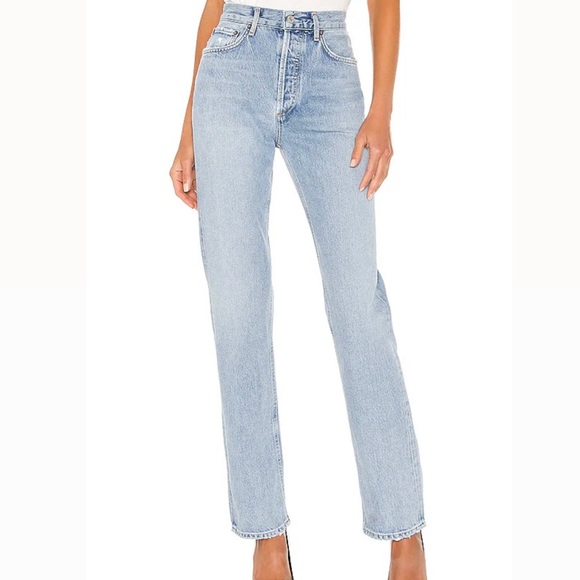 Lana Straight Jeans in Riptide AGOLDE - Picture 1 of 4